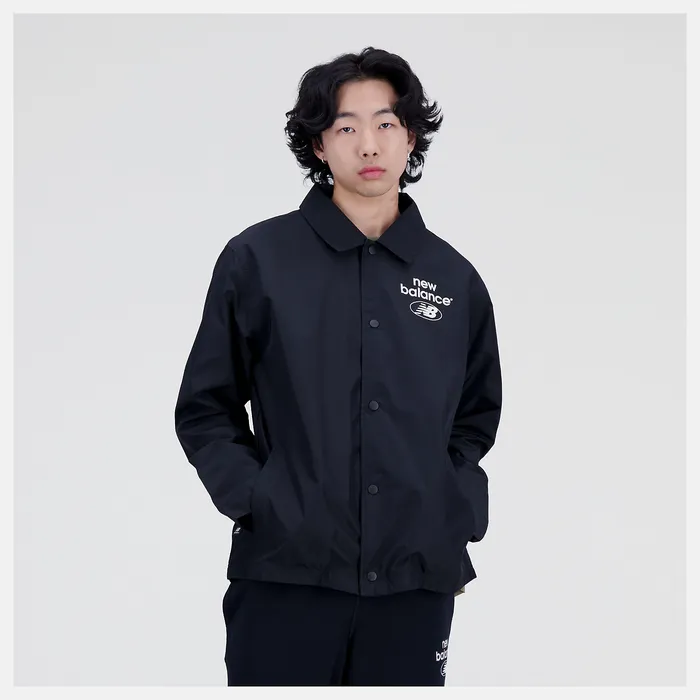 Jackets and Vests Men Essentials Reimagined Woven Jacket BLACK New Balance