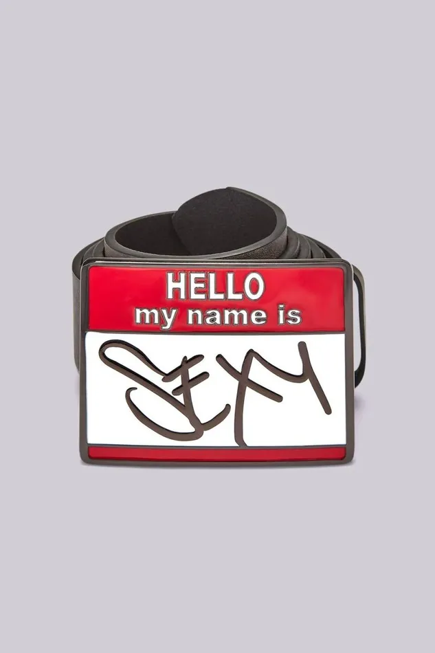 Jaded London Accessories Men Hello My Name Is Belt Multi
