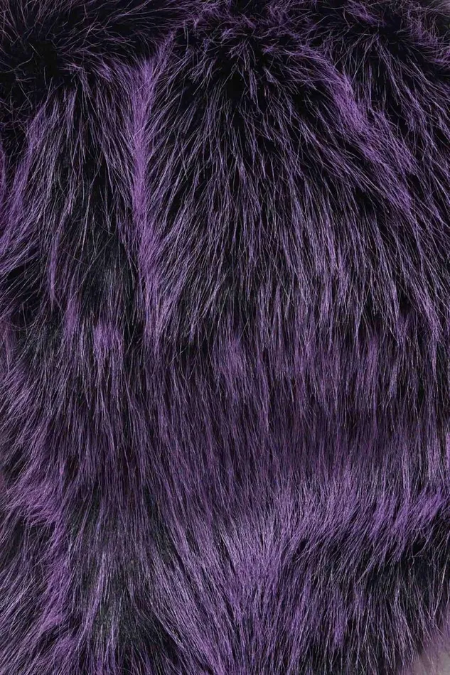 Jaded London Accessories Men Violet Faux Fur Trapper Hat Purple