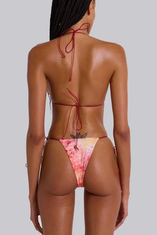 Jaded London Bikini Bottoms Women Cantha Micro Bikini Bottoms In Sunset Pink