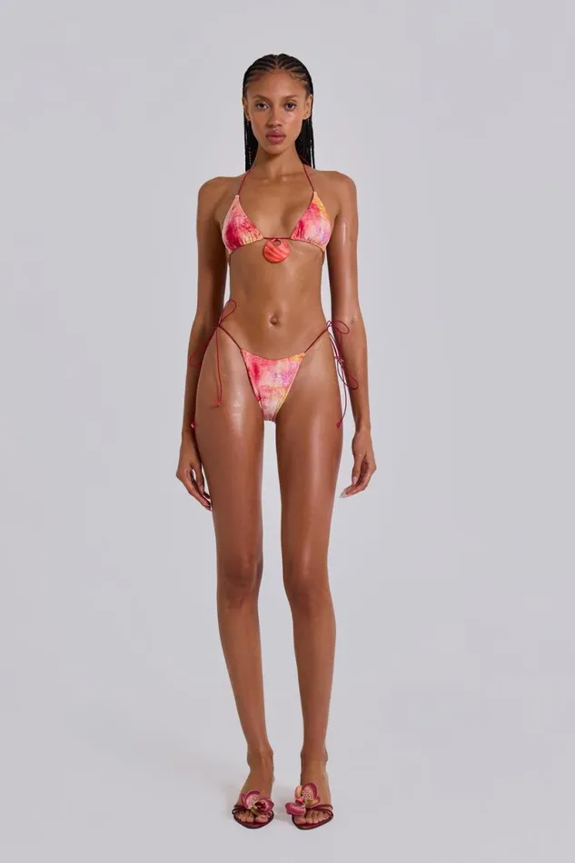 Jaded London Bikini Bottoms Women Cantha Micro Bikini Bottoms In Sunset Pink