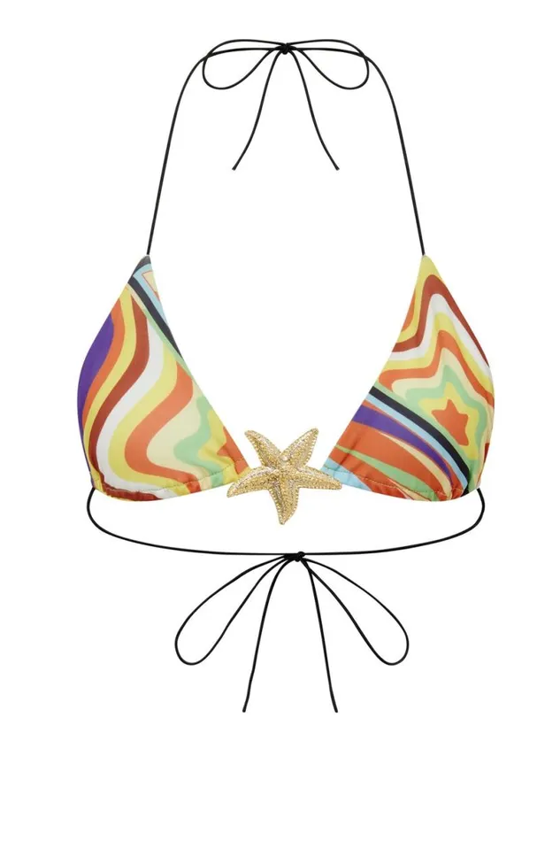 Jaded London Bikini Tops Women Oliana Triangle Bikini Top Multi