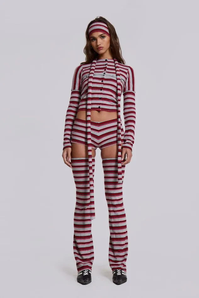 Jaded London CoOrds Women Isla Stripe 3 In 1 Cardigan Multi