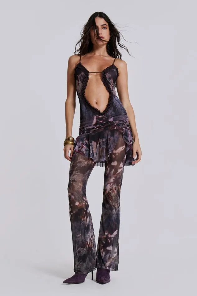 Jaded London CoOrds Women Morgana Mesh Trousers Multi