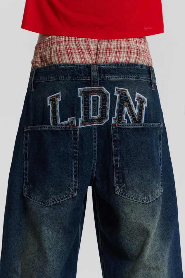Jaded London Colossus Jeans Men LDN Colossus Jeans Blue
