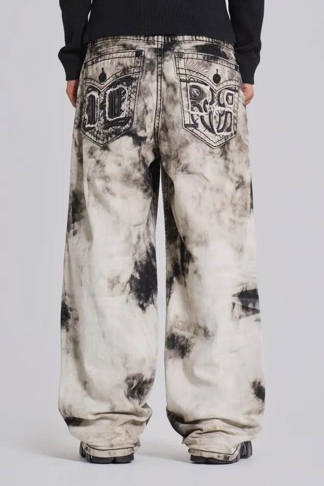 Jaded London Colossus Jeans Men Rock Revival Sirus Colossus Jeans Black