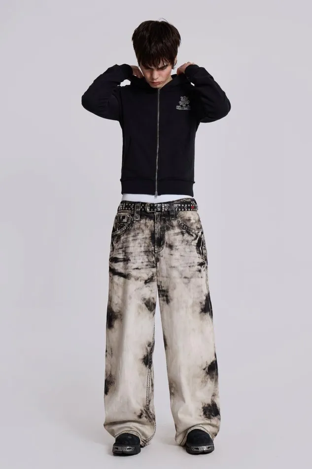 Jaded London Colossus Jeans Men Rock Revival Sirus Colossus Jeans Black