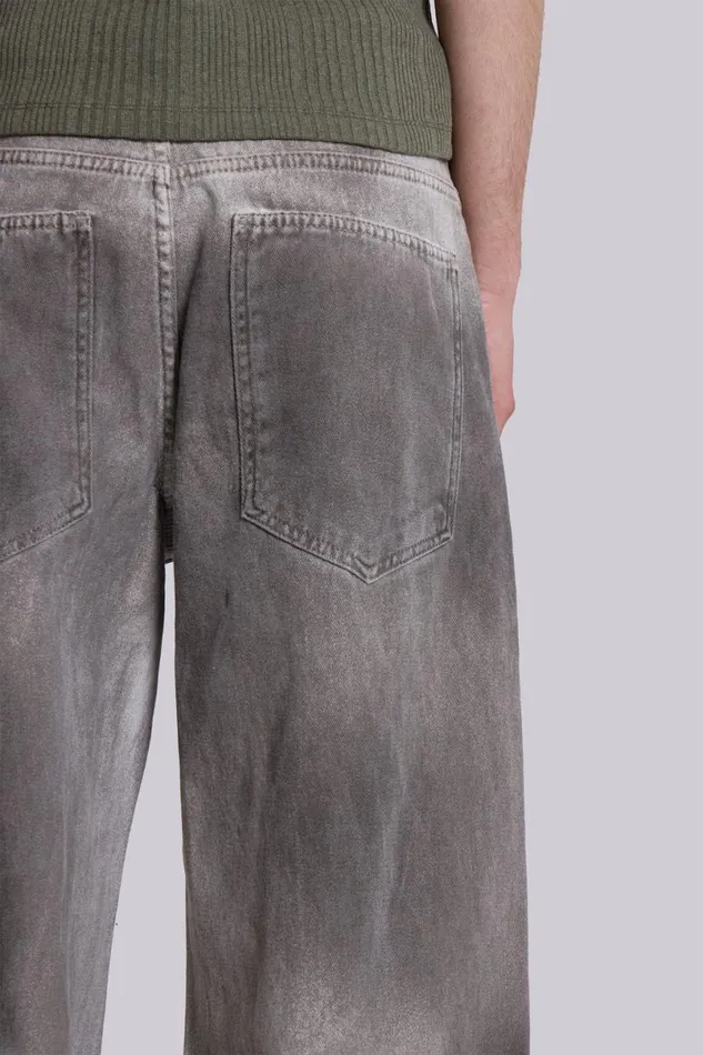 Jaded London Colossus Jeans Men Tar Wash Colossus Jeans White