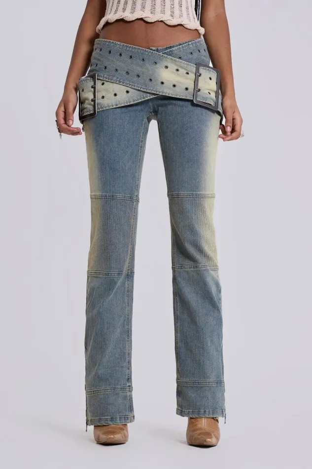 Jaded London Jeans Women Assassin Light Denim Jeans Blue