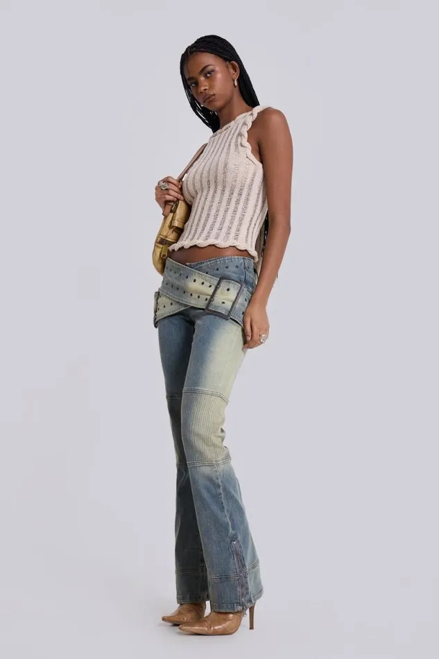Jaded London Jeans Women Assassin Light Denim Jeans Blue