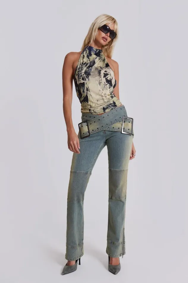 Jaded London Jeans Women Assassin Light Denim Jeans Blue