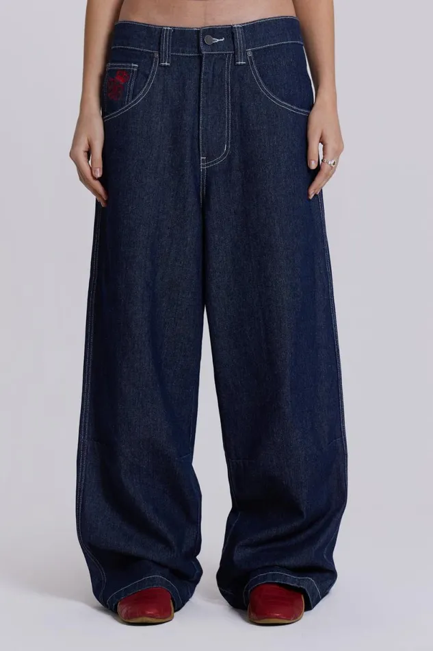Jaded London Jeans Women Comet Colossus Jeans Blue