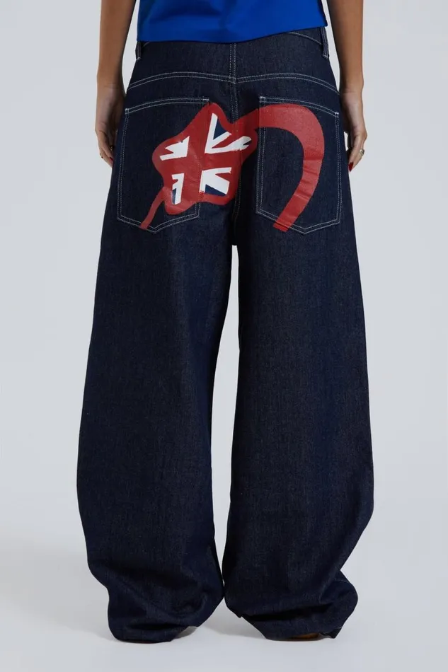 Jaded London Jeans Women Comet Colossus Jeans Blue