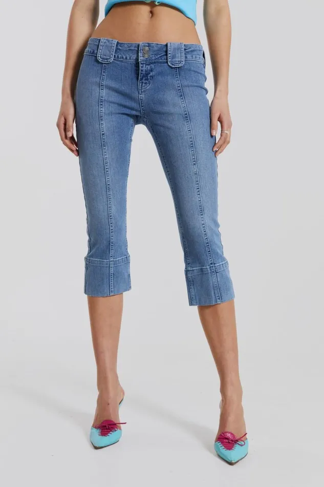 Jaded London Jeans Women Cut Me Off Jeans Blue