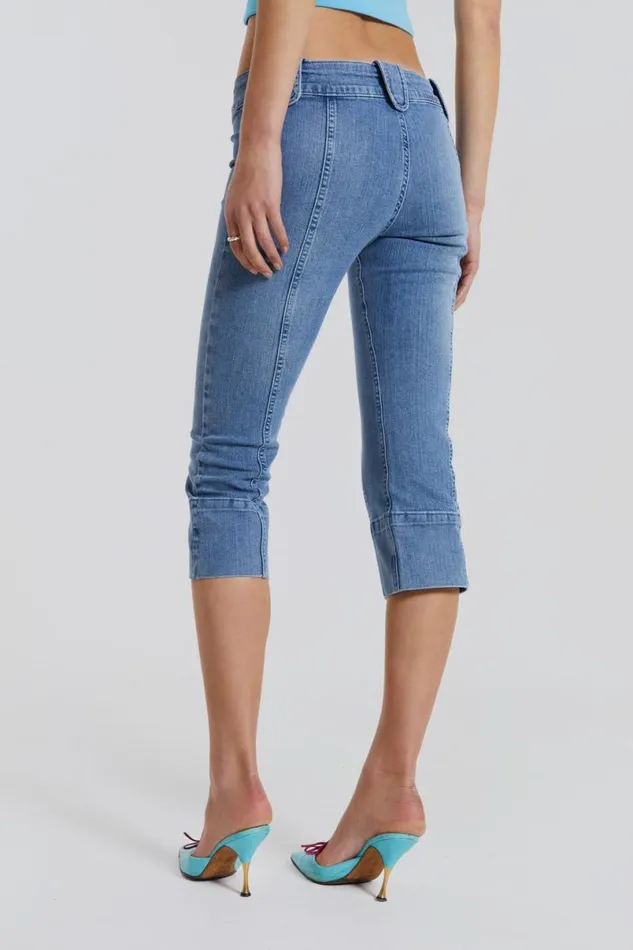 Jaded London Jeans Women Cut Me Off Jeans Blue
