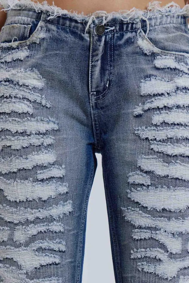 Jaded London Jeans Women Viper Low Rise Jeans Blue