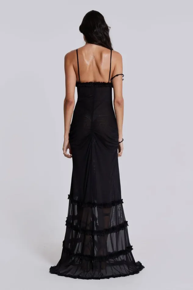 Jaded London Maxi Dresses Women Fatale Maxi Dress In Midnight Black Black