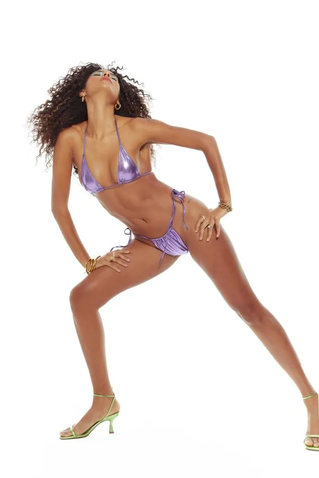 Jaded London Micro Bikinis Women Grape Punch Micro Bikini Bottoms Purple