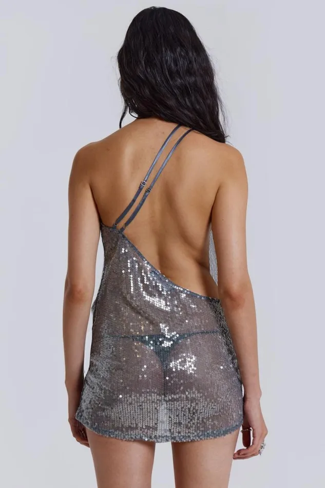 Jaded London Mini Dresses Women Silver Vixen Mini Dress Silver