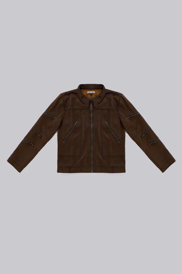 Jaded London Outerwear Men Riff Jacket Brown
