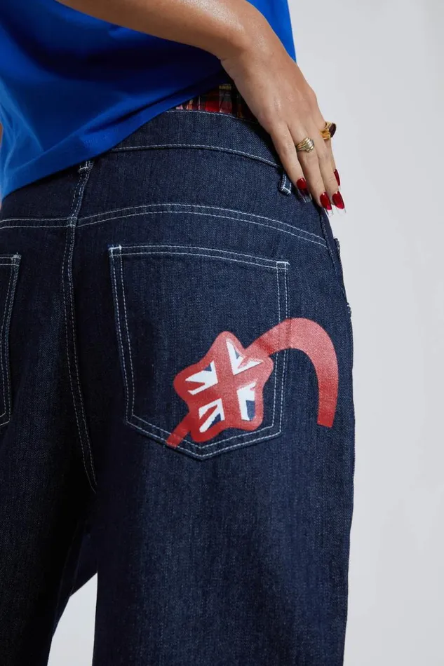 Jaded London Shorts and Jorts Women Jumbo Denim Jorts Blue