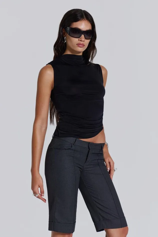 Jaded London Shorts and Jorts Women Miss Tailored Short Grey