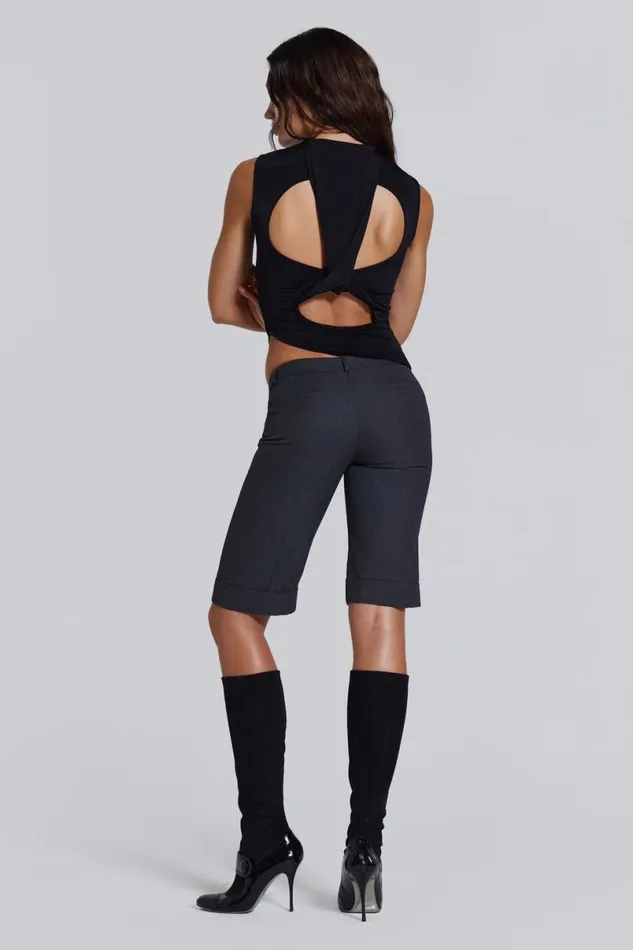 Jaded London Shorts and Jorts Women Miss Tailored Short Grey
