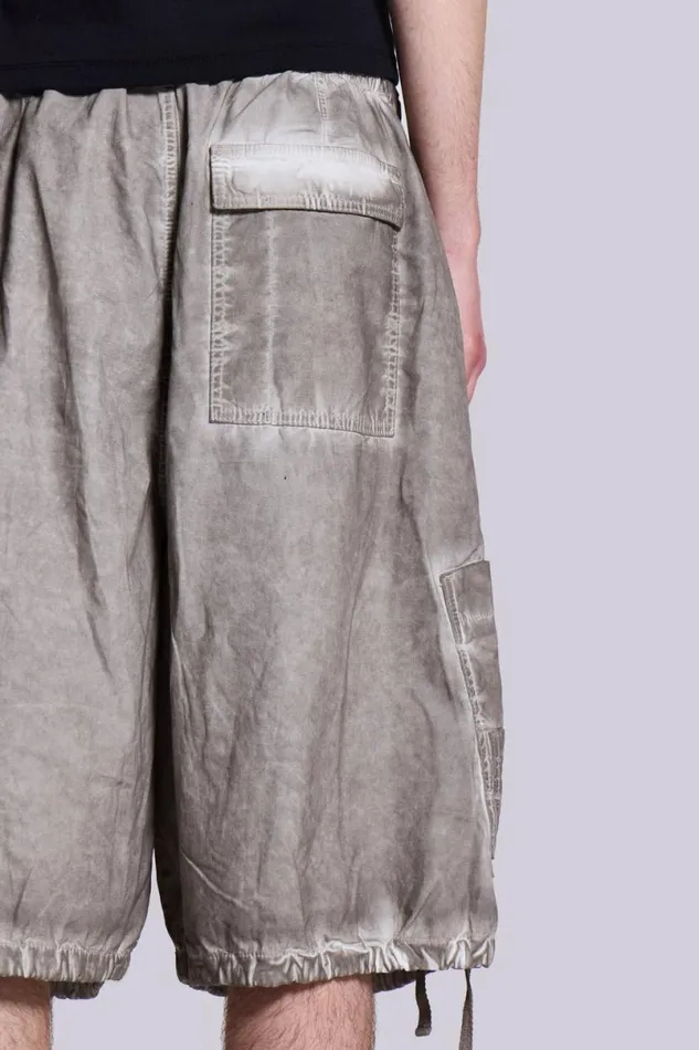 Jaded London Shorts and Jorts Women Stone Oil Wash Parachute Shorts Grey