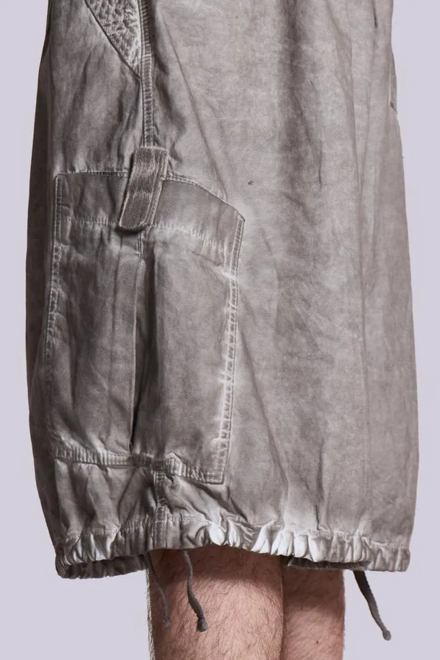 Jaded London Shorts and Jorts Women Stone Oil Wash Parachute Shorts Grey
