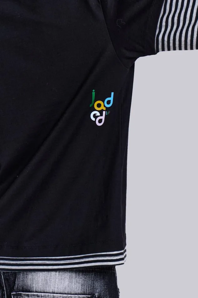 Jaded London TShirts and Vests Men Paul Frank Layer Tee Black