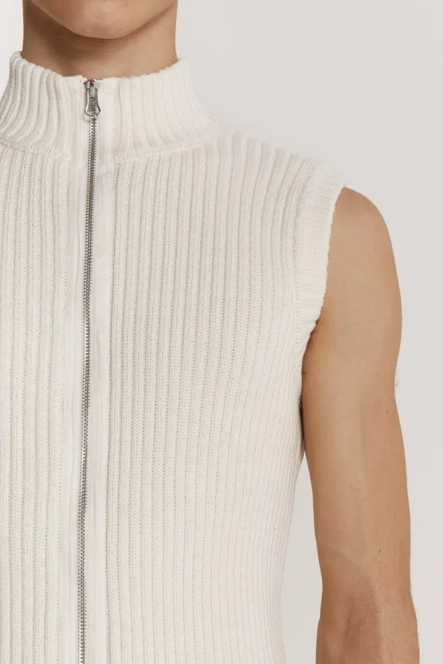 Jaded London TShirts and Vests Men Polar Vest White