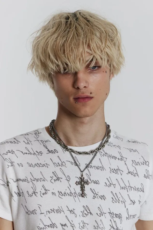 Jaded London TShirts and Vests Men Verse Waffle Tee White
