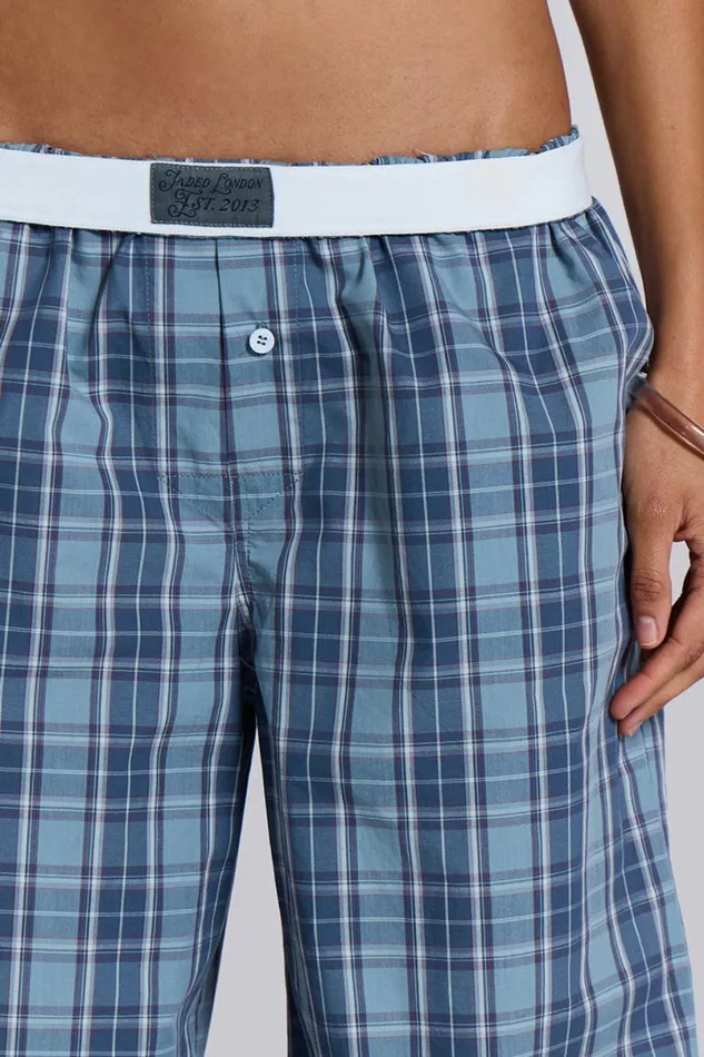 Jaded London Trousers and Pants Women Jamie Check Boxer Trousers Check