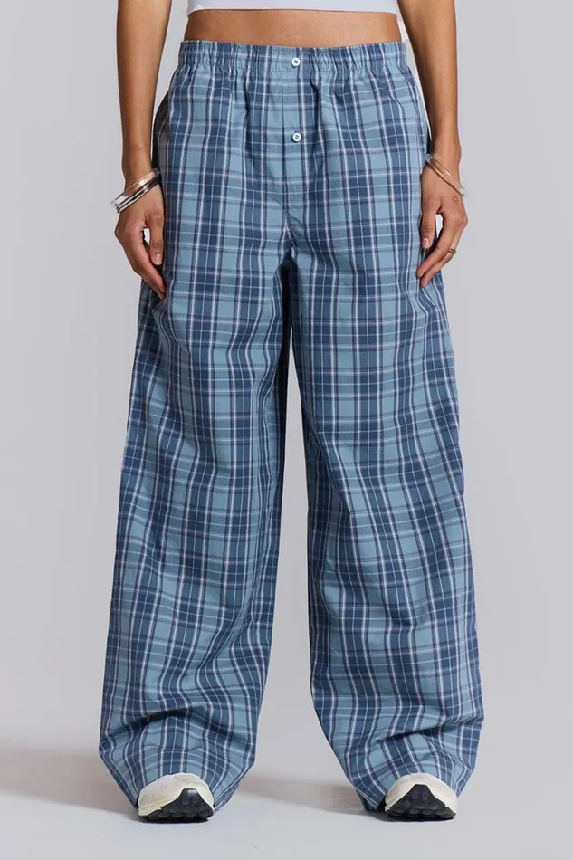 Jaded London Trousers and Pants Women Jamie Check Boxer Trousers Check