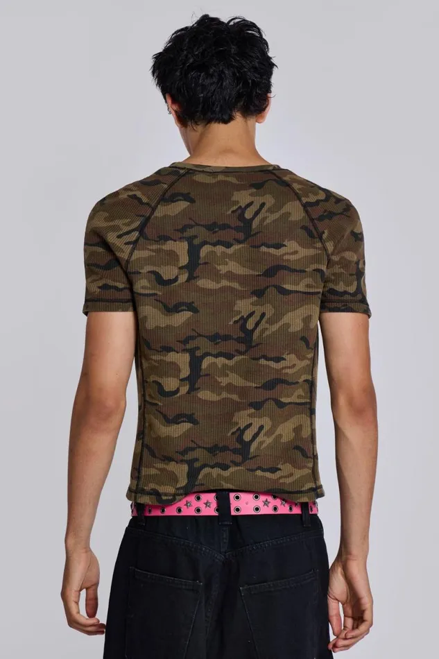 Jaded London Unisex UnisexMen Camo Starstruck Tee Camo