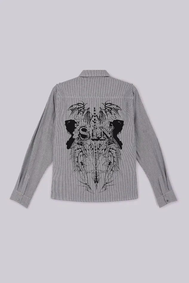 Jaded London Unisex UnisexMen Sin Long Sleeve Shirt Multi