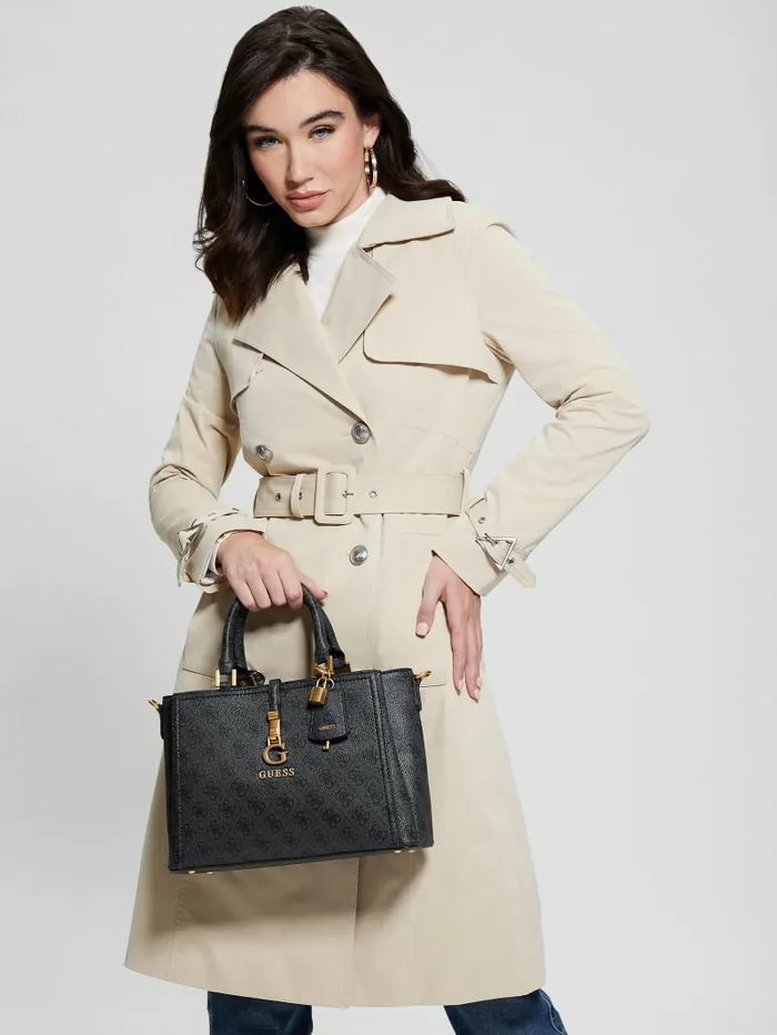 James Quattro G Girlfriend Satchel Cloud Wash Women Handbags GUESS