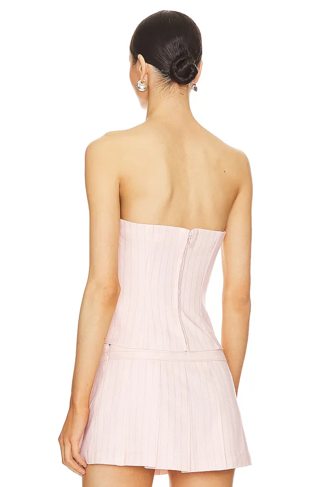 Jasmine Top Pink Pinstripe Women Lovers and Friends Tops Jasmine Top Pink Pinstripe Women Lovers and Friends Tops