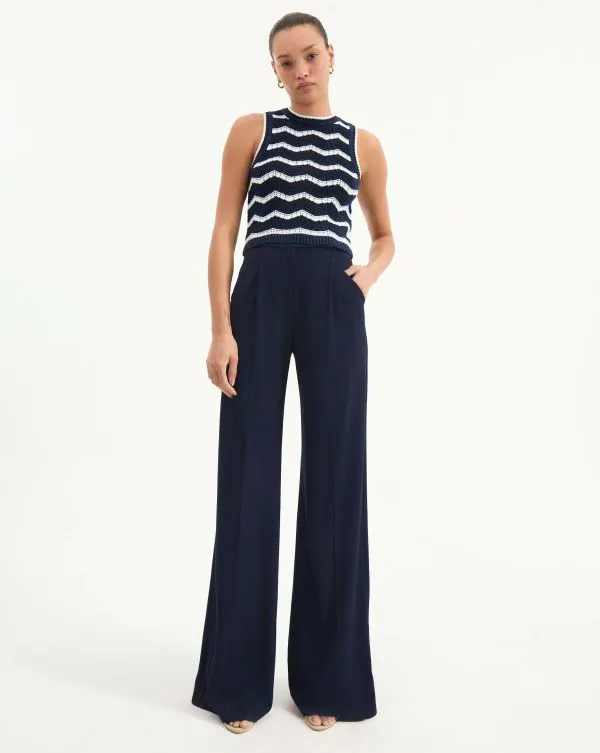 Jerrel Cropped Knit Tank Navyandoffwhiteandbluebell Women Veronica Beard Tops Jerrel Cropped Knit Tank Navyandoffwhiteandbluebell Women Veronica Beard Tops