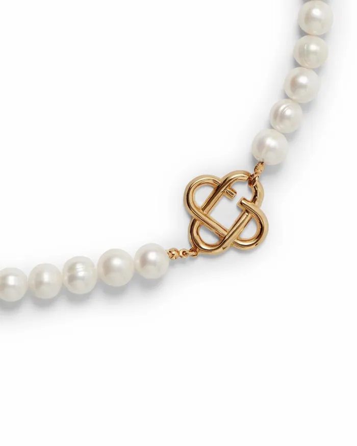 Jewellery MenWomen Casablanca Paris Medium Pearl Logo Necklace
