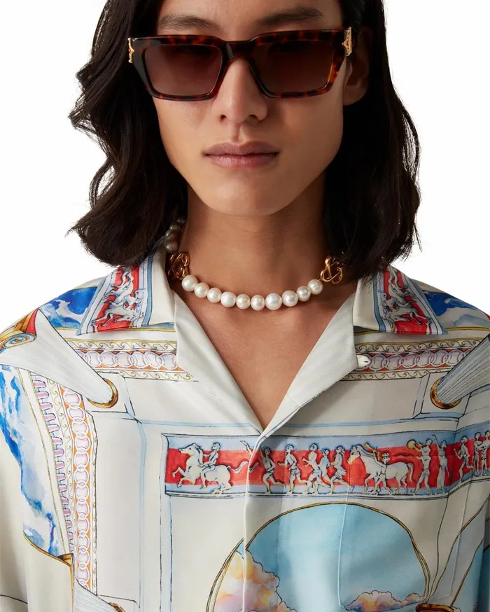 Jewellery MenWomen Casablanca Paris Medium Pearl Logo Necklace