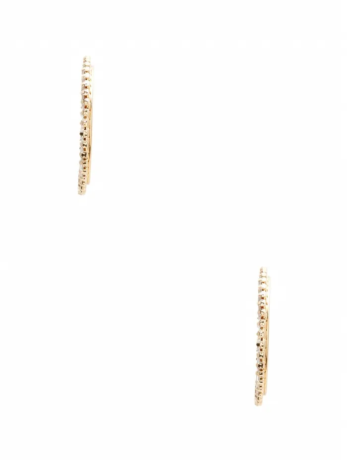 Jewelry Women GUESS Baguette Hoop Earrings Gold