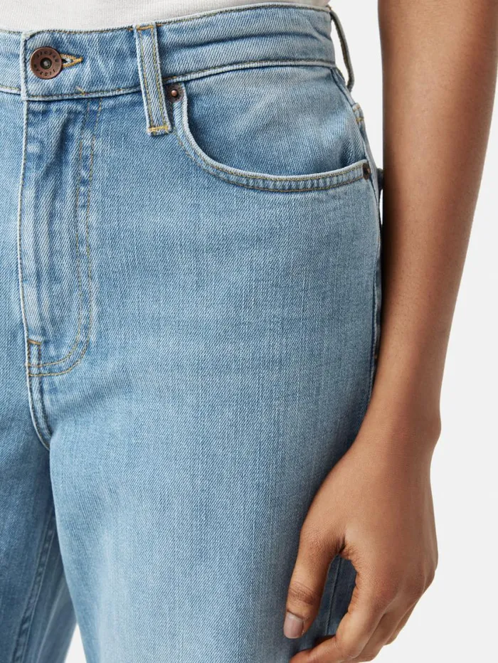 Jigsaw Balfour Long Wide Leg Jean Light Blue Wash Women Trousers