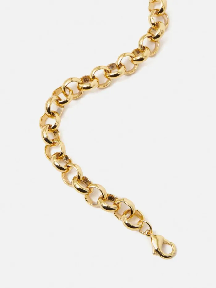 Jigsaw Belcher Chain Bracelet Gold Women Party