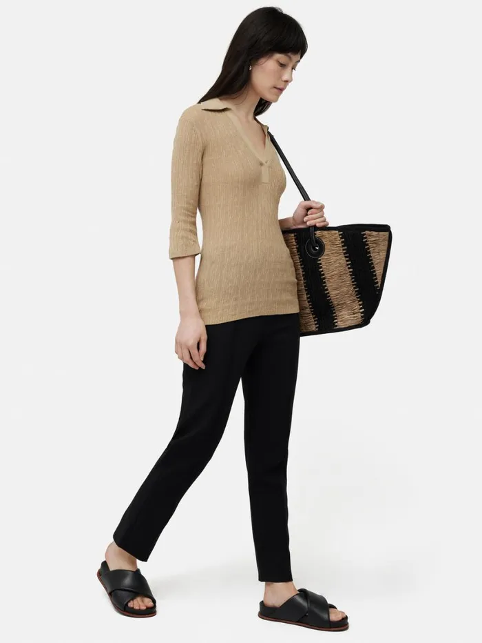 Jigsaw Bi Stretch Cigarette Trouser Black Women Suits and Tailoring