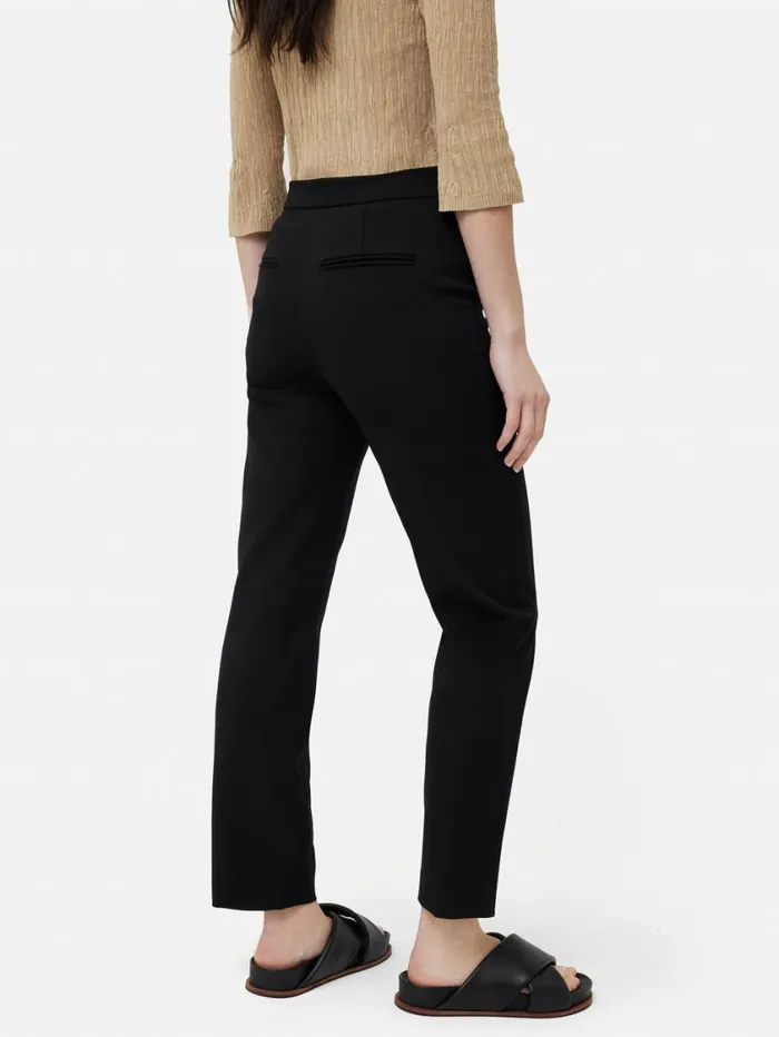 Jigsaw Bi Stretch Cigarette Trouser Black Women Suits and Tailoring