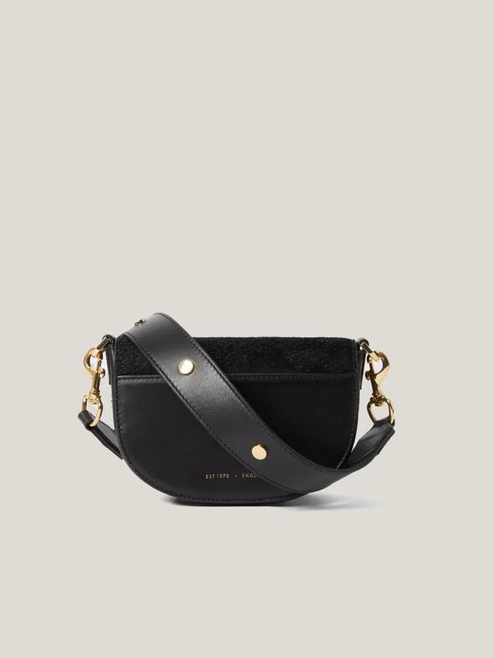Jigsaw Calf Hair Denbigh Crossbody Black Women Bags