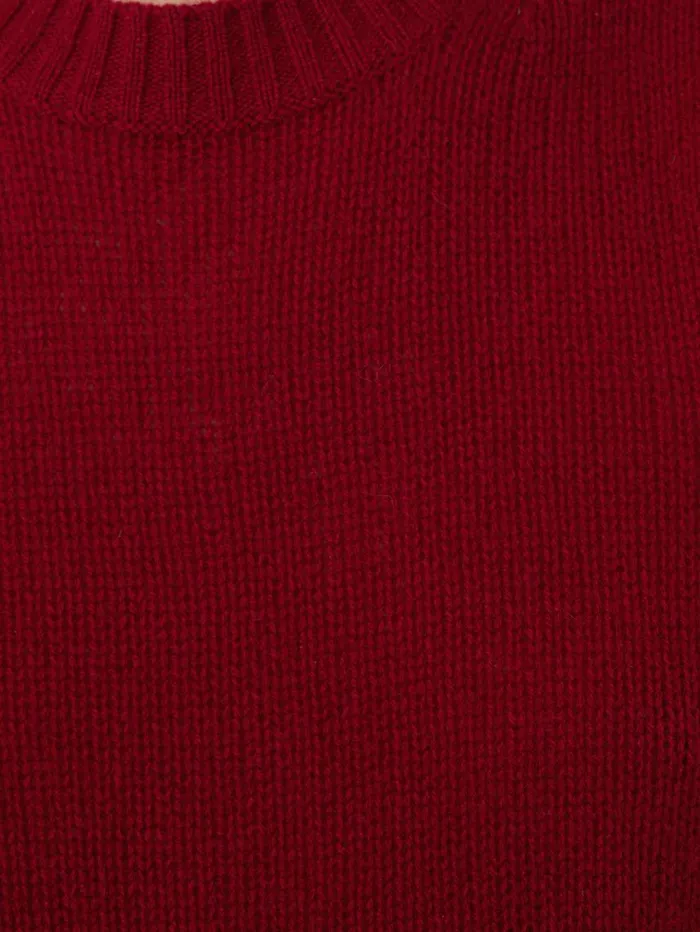 Jigsaw Cashmere Crew Neck Tank Red Women Knitwear and Cashmere