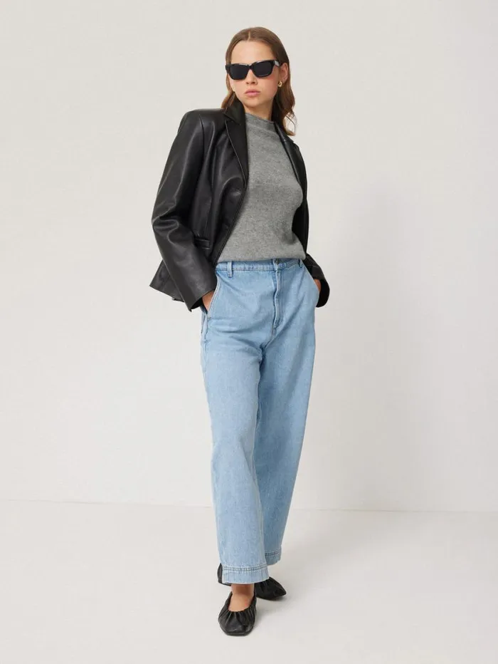 Jigsaw Cloud Cashmere Eldon Jumper Grey Women Knitwear and Cashmere