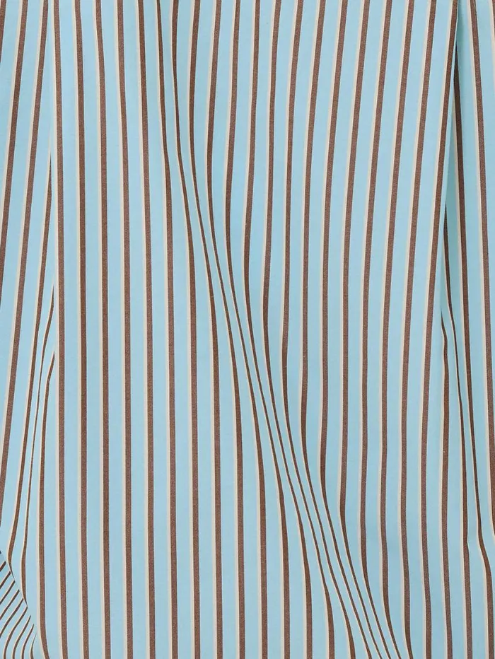 Jigsaw Cotton Stripe Shirt Blue Women Shirts and Tops